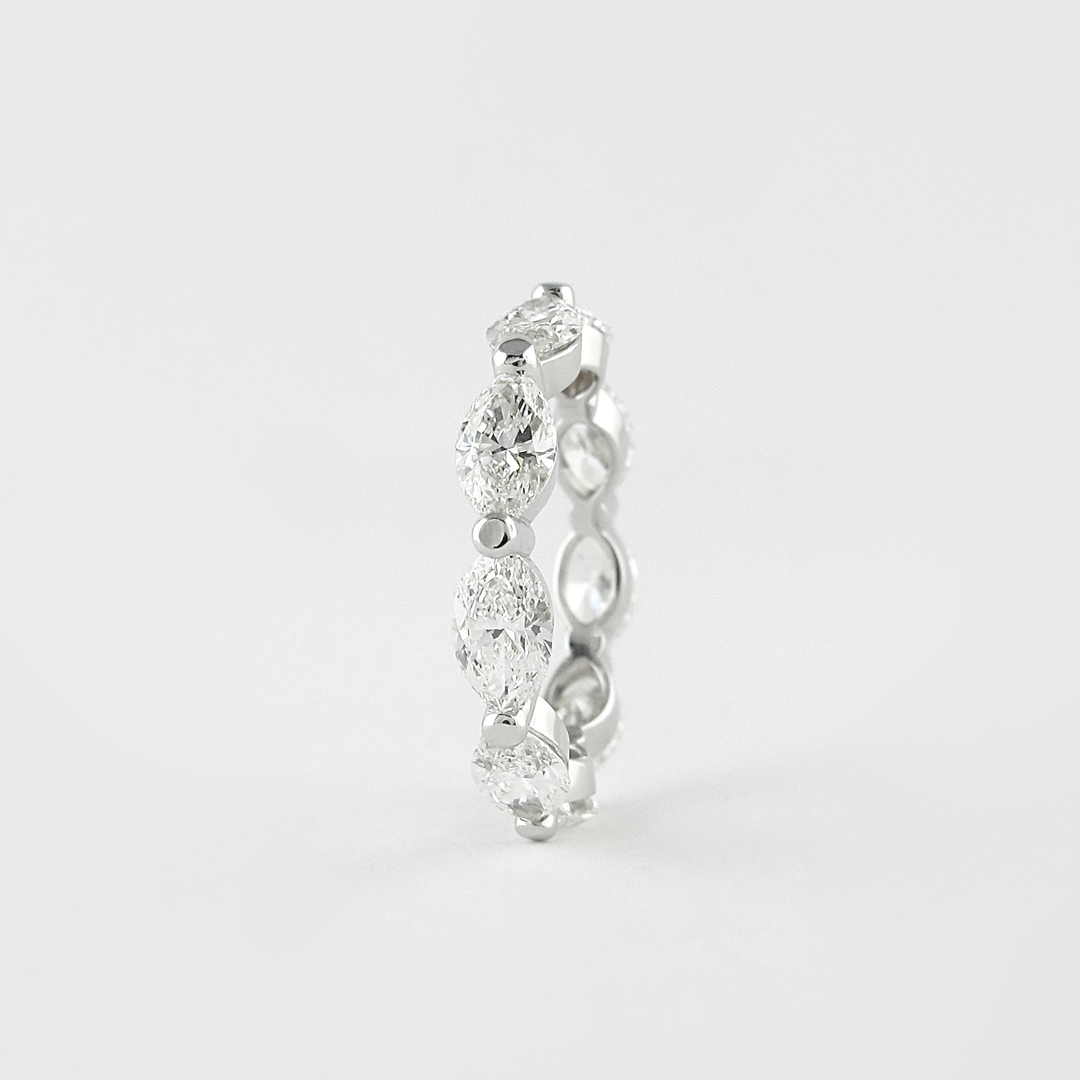 Moissanite 2.30 CT Marquise Cut Diamond Boho & Hippie Anniversary Band