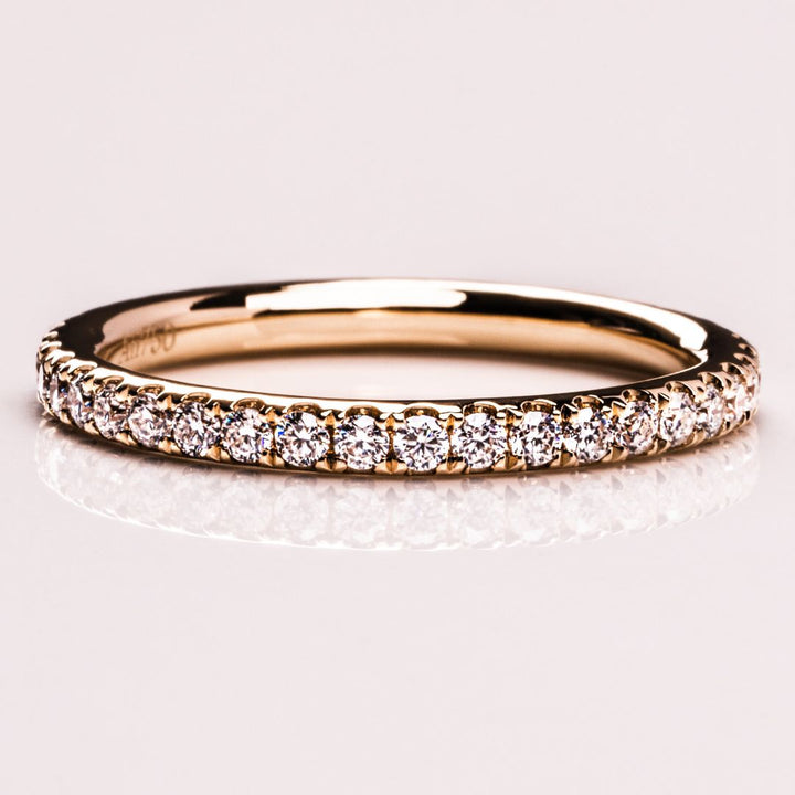 Moissanite 1.95 CT Round Cut Diamond Brutalist Handmade Band