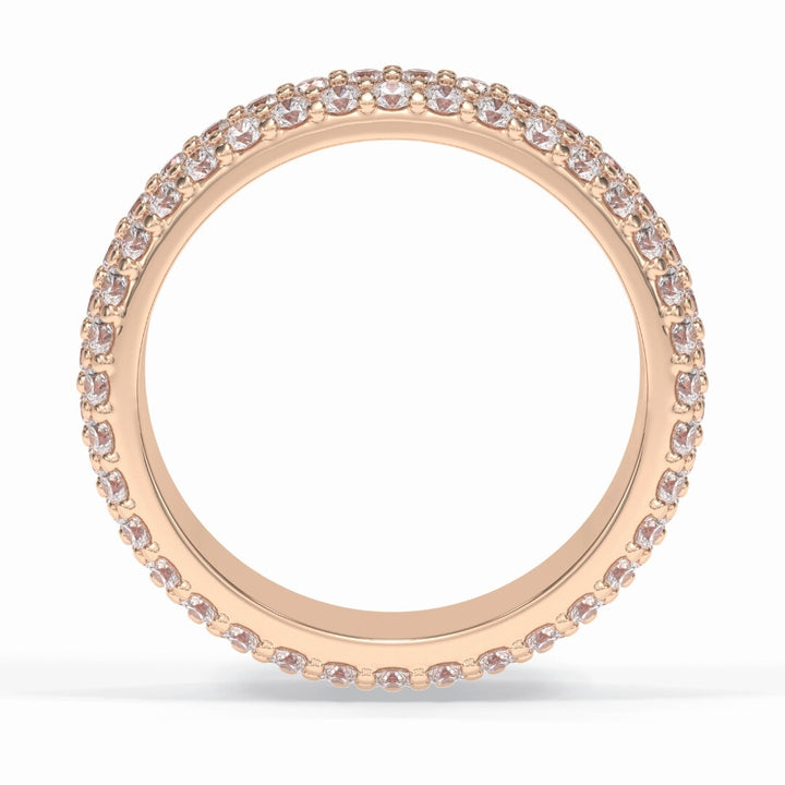 Lab Grown 2.36 CT Round Cut Diamond Avant Garde Engagement Band