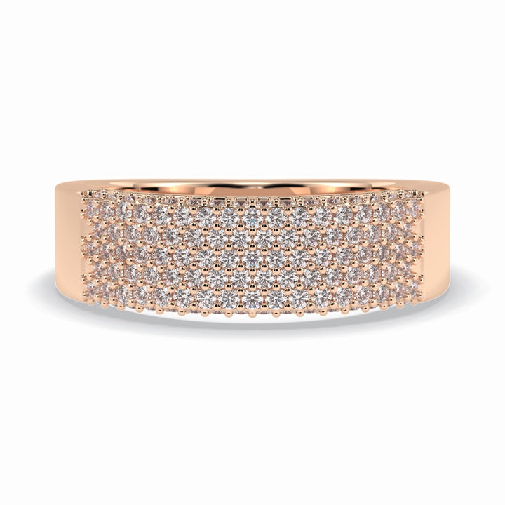 Lab Grown 4.00 CT Round Cut Diamond Celtic Anniversary Band