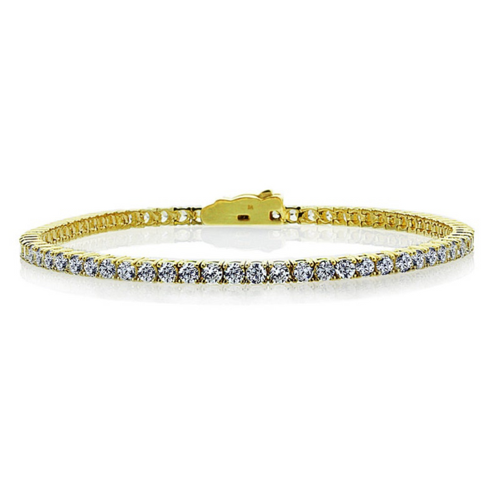 Moissanite 10.00 CT Round Diamond Avant Garde Bracelet