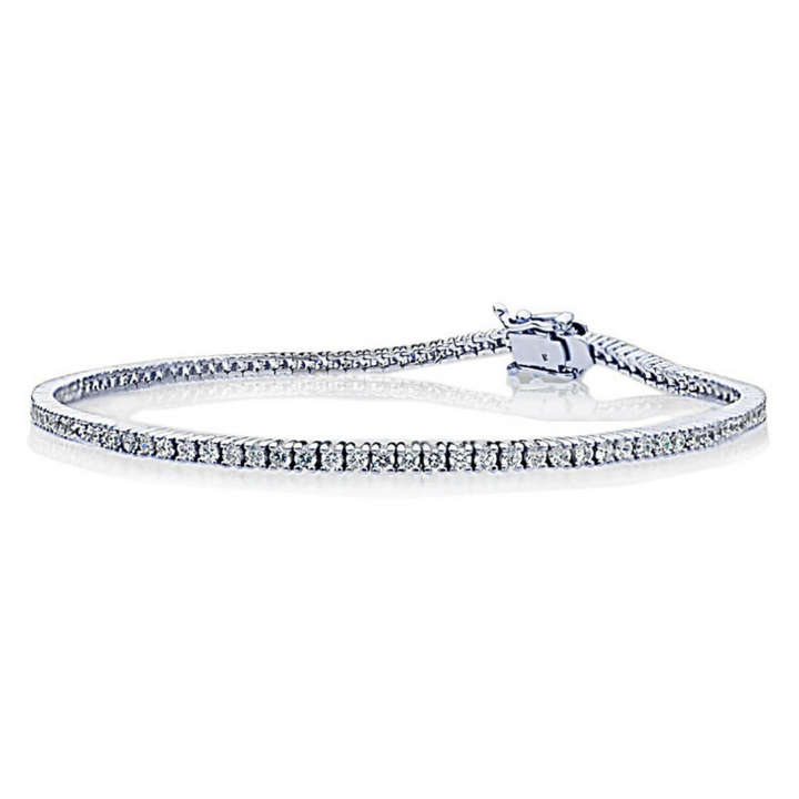 Moissanite 10.00 CT Round Diamond Avant Garde Bracelet