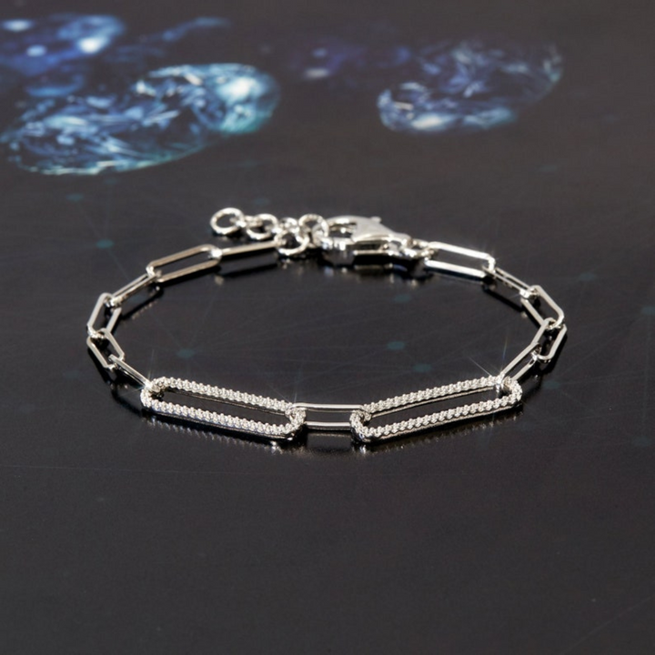 Moissanite 7.25 CT Round Diamond Brutalist Bracelet
