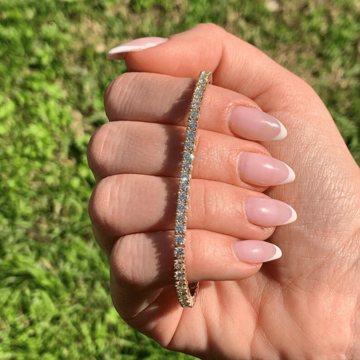 Moissanite 14.00 CT Round Diamond Avant Garde Bracelet