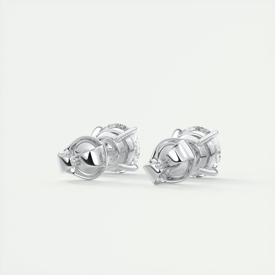 Moissanite 1.70 CT Round Diamond Stud Earring