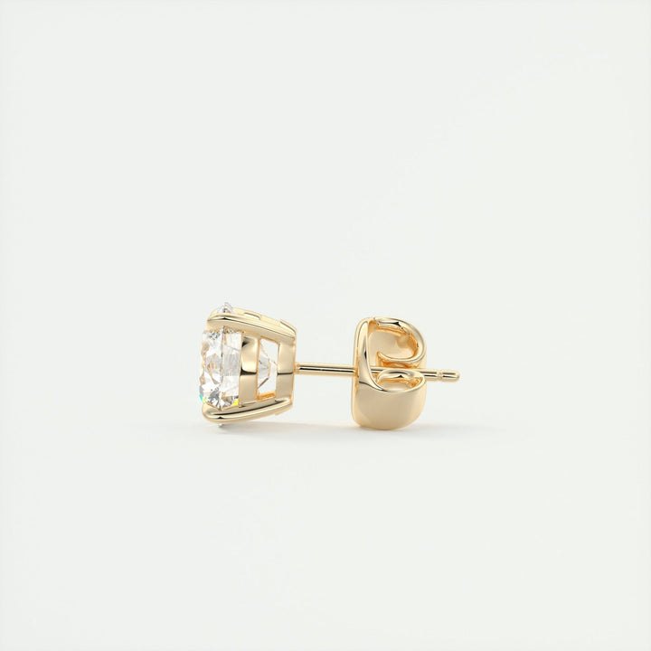 Moissanite 1.70 CT Round Diamond Stud Earring
