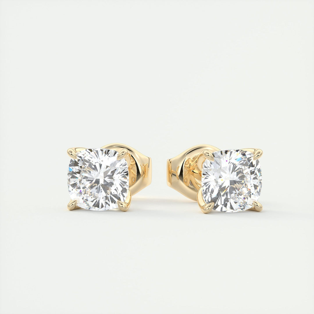 Moissanite 1.50 CT Cushion Diamond Stud Earring