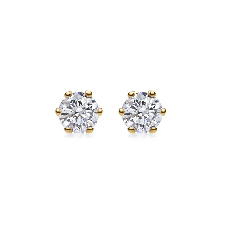 Moissanite 1.30 CT Round Diamond Stud Earring