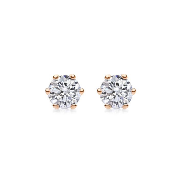 Moissanite 1.30 CT Round Diamond Stud Earring