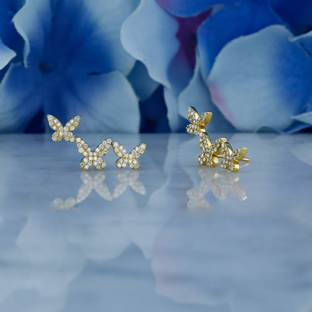 Moissanite 0.98 CT Round Diamond Fashion Earring
