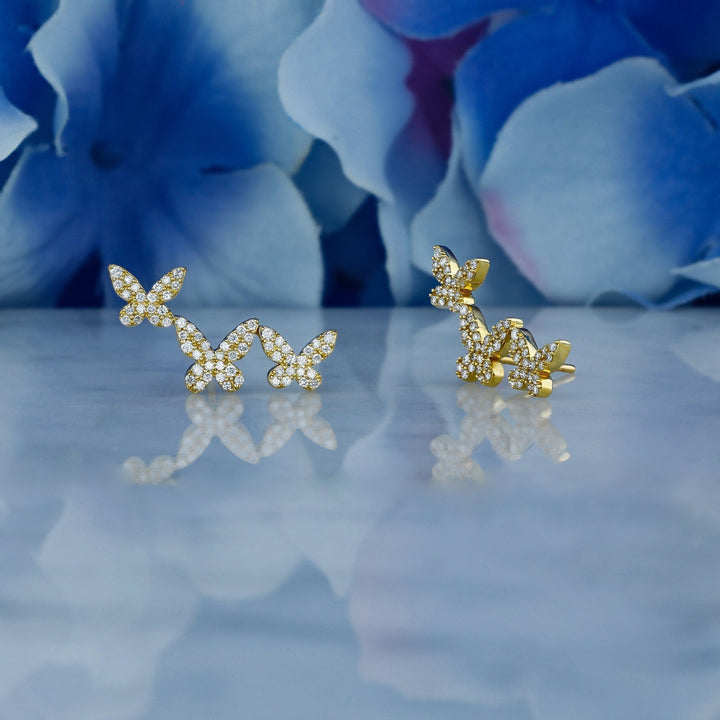 Moissanite 0.98 CT Round Diamond Fashion Earring