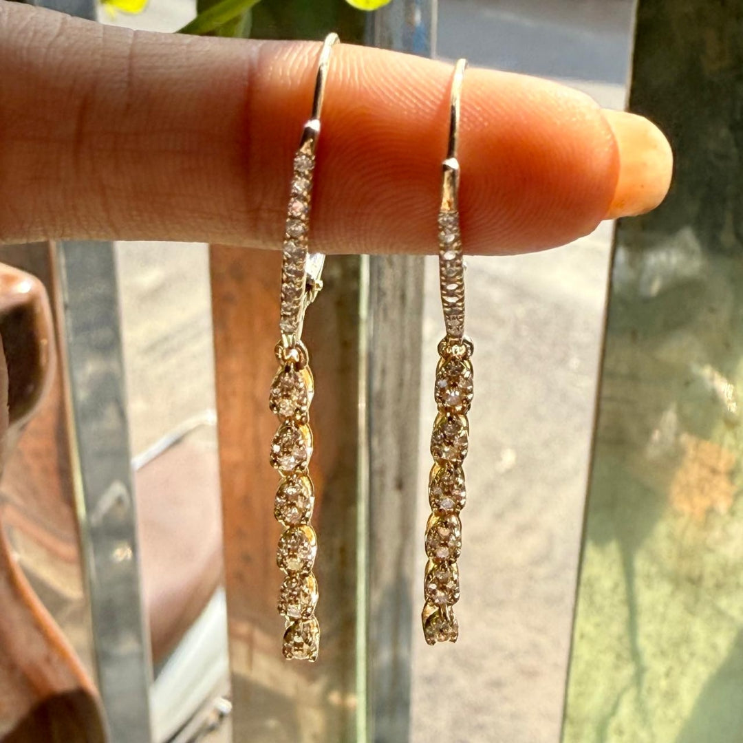 2.66 CT Round Diamond Earrings for Women, Moissanite Diamond Hoop Earrings