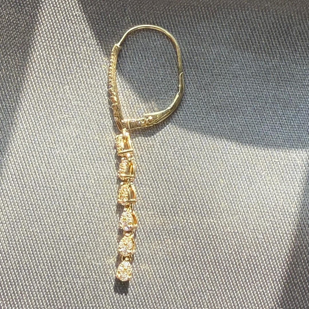 2.66 CT Round Diamond Earrings for Women, Moissanite Diamond Hoop Earrings