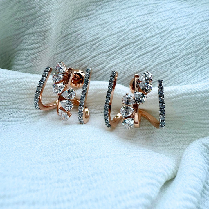 Distinctive Design with Statement Shine Gold Hoop Earrings