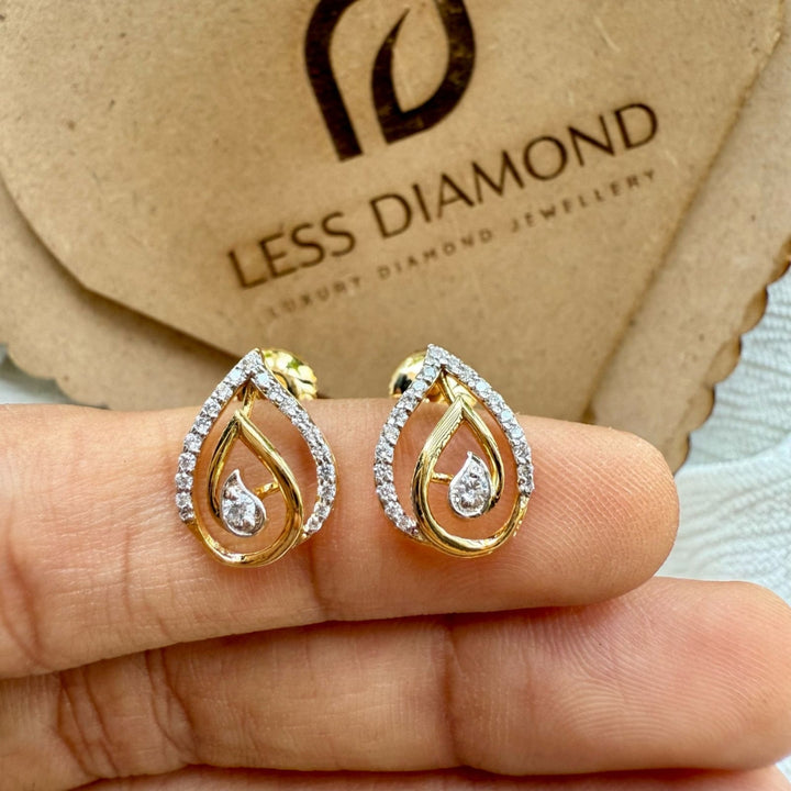 Blooming Design Diamond Fashion Earrings