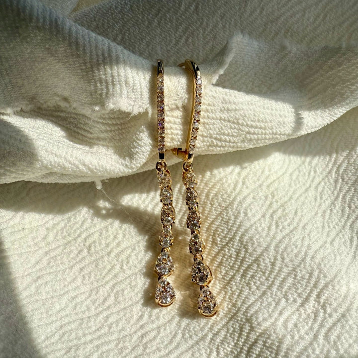 2.66 CT Round Diamond Earrings for Women, Moissanite Diamond Hoop Earrings