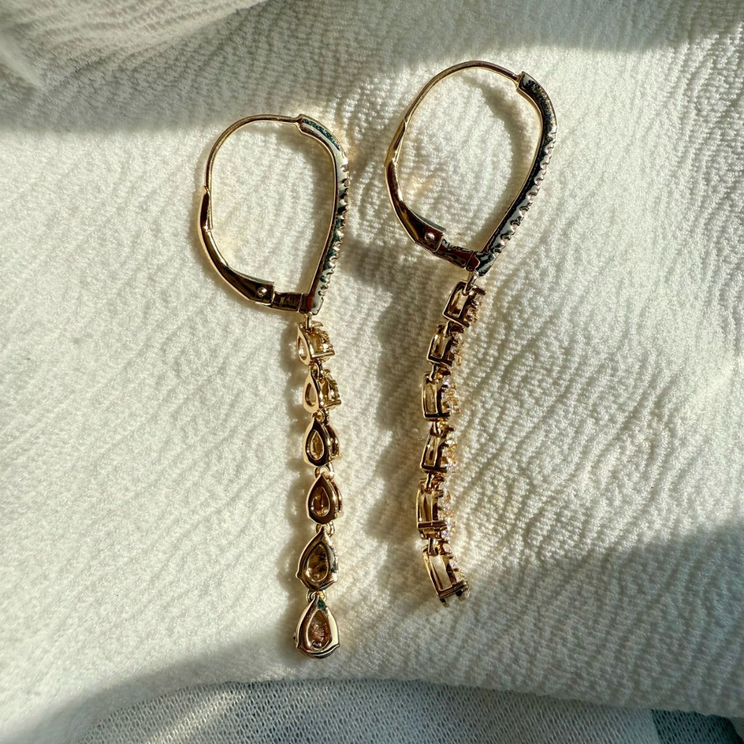 2.66 CT Round Diamond Earrings for Women, Moissanite Diamond Hoop Earrings