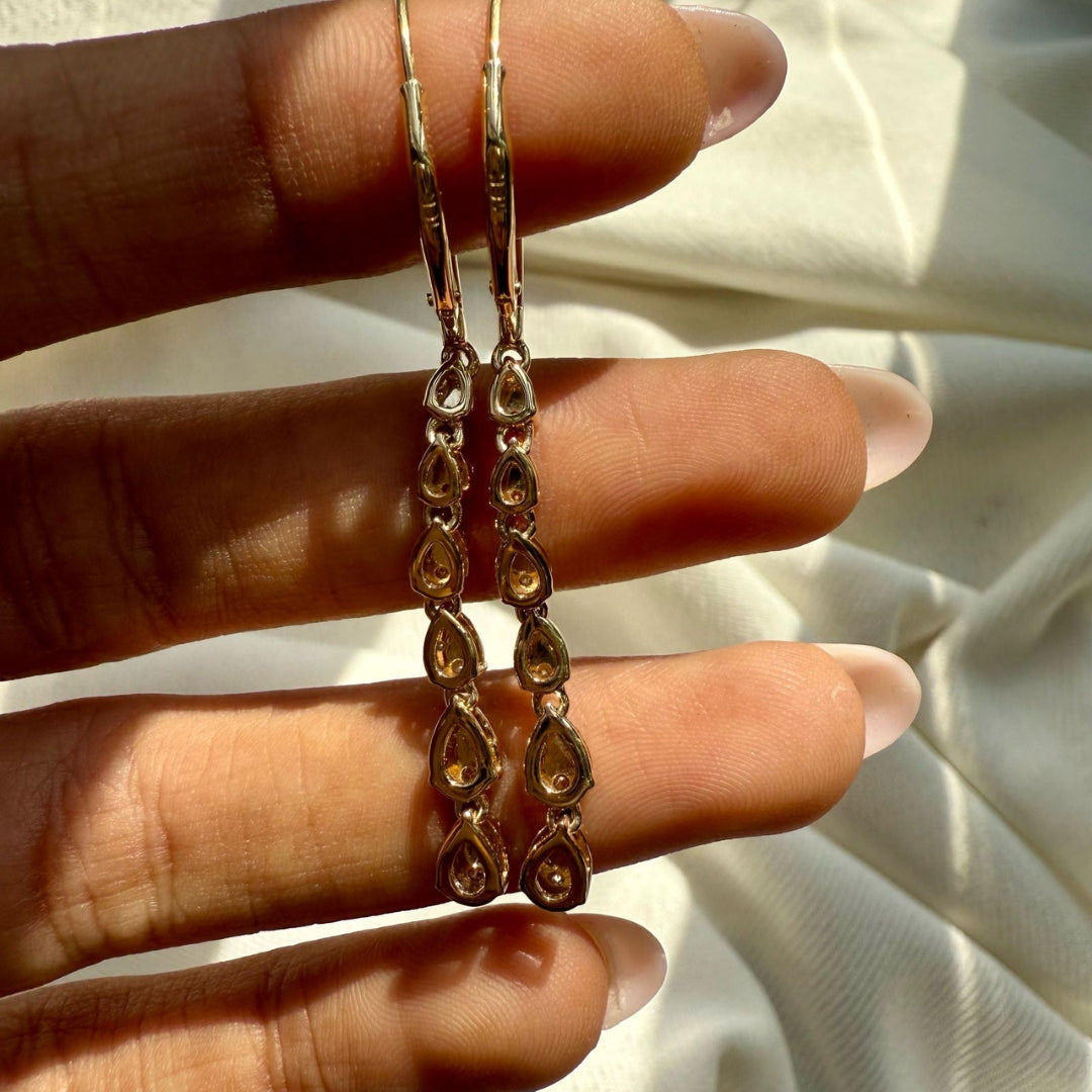 2.66 CT Round Diamond Earrings for Women, Moissanite Diamond Hoop Earrings