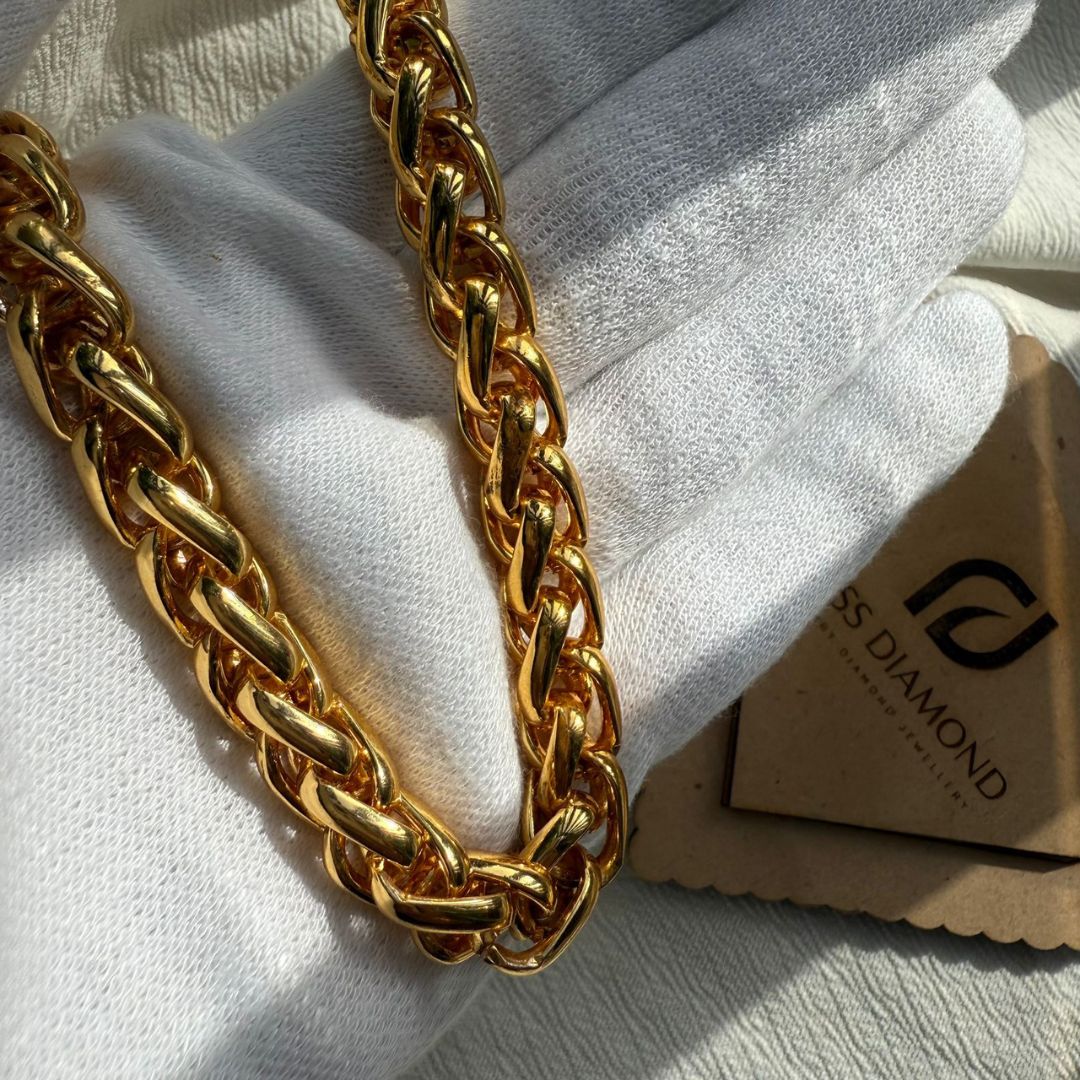 Bold Elegance: Premium Gold Link Chain Necklace