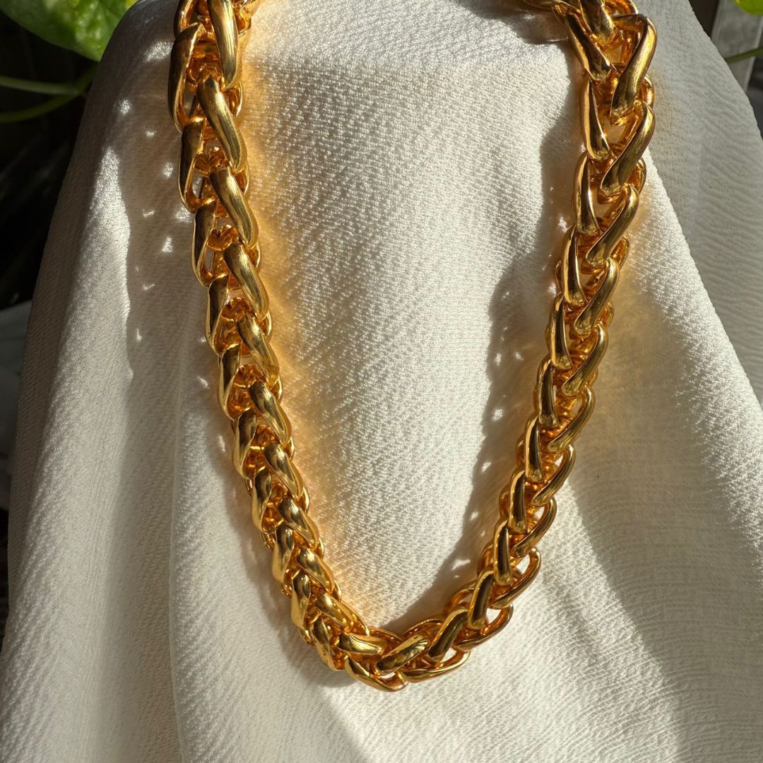 Bold Elegance: Premium Gold Link Chain Necklace