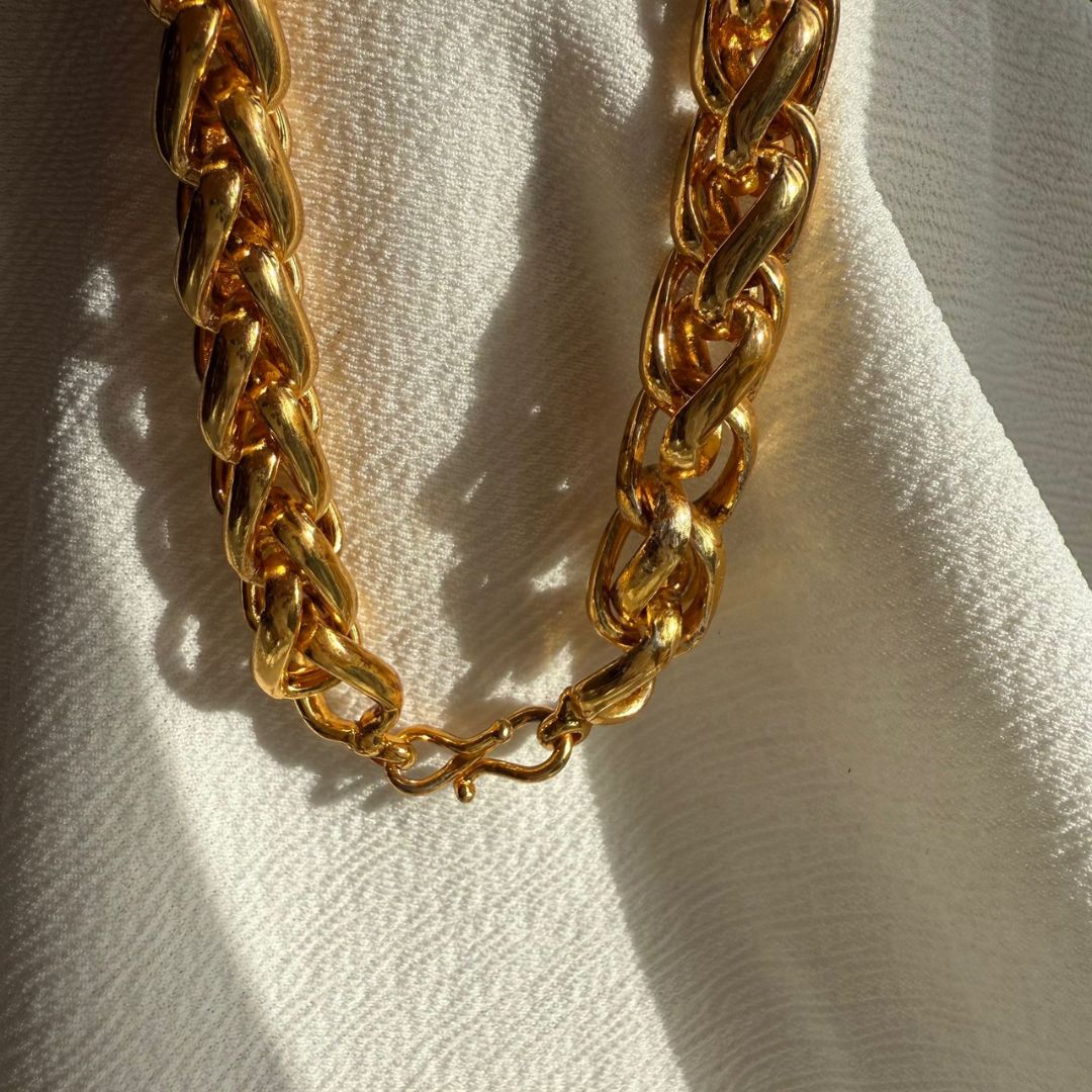 Bold Elegance: Premium Gold Link Chain Necklace