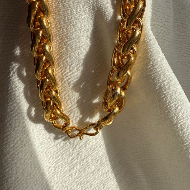 Bold Elegance: Premium Gold Link Chain Necklace