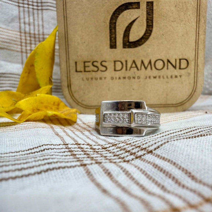 Moissanite Diamond 2.34 CT Round Cut Men's Diamond Ring with Perfect Design