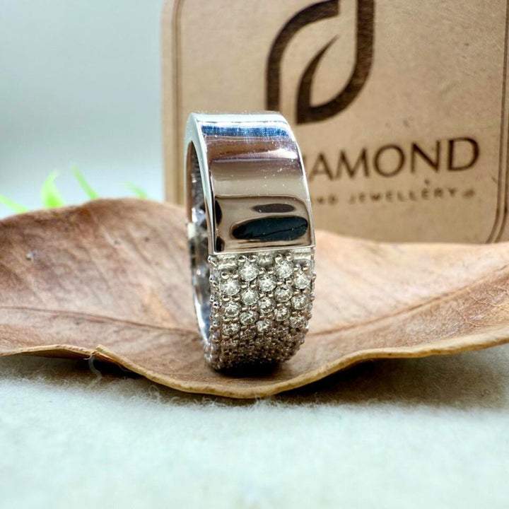 Moissanite Diamond 2.50 CT Round Cut Wedding Ring for Him