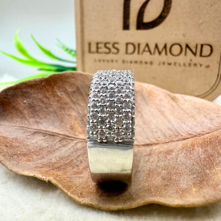 Moissanite Diamond 2.50 CT Round Cut Wedding Ring for Him