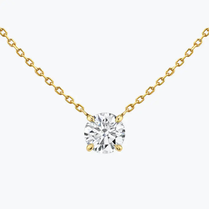 Moissanite 0.90 CT Round Diamond Necklace