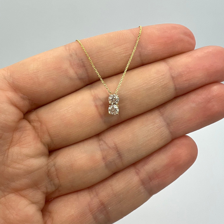Moissanite 1.60 CT Round Diamond Necklace