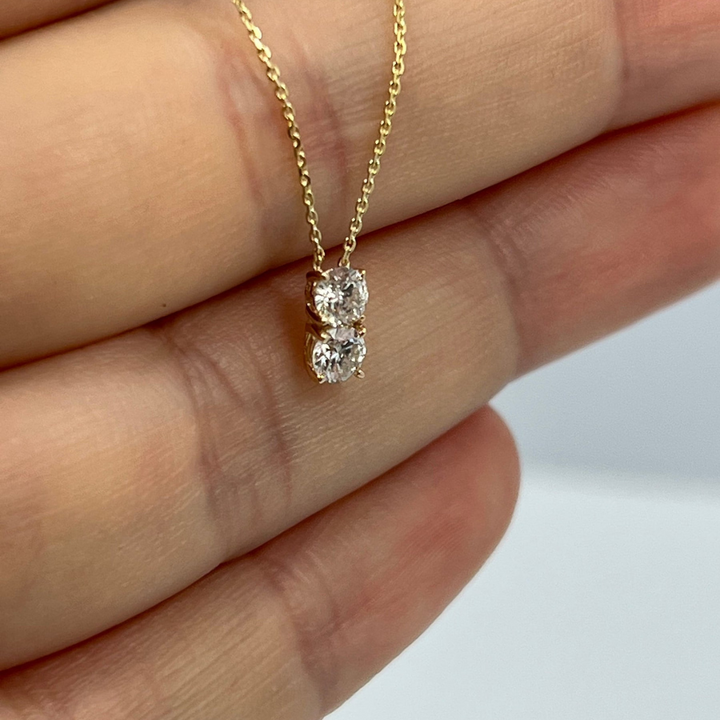 Moissanite 1.60 CT Round Diamond Necklace
