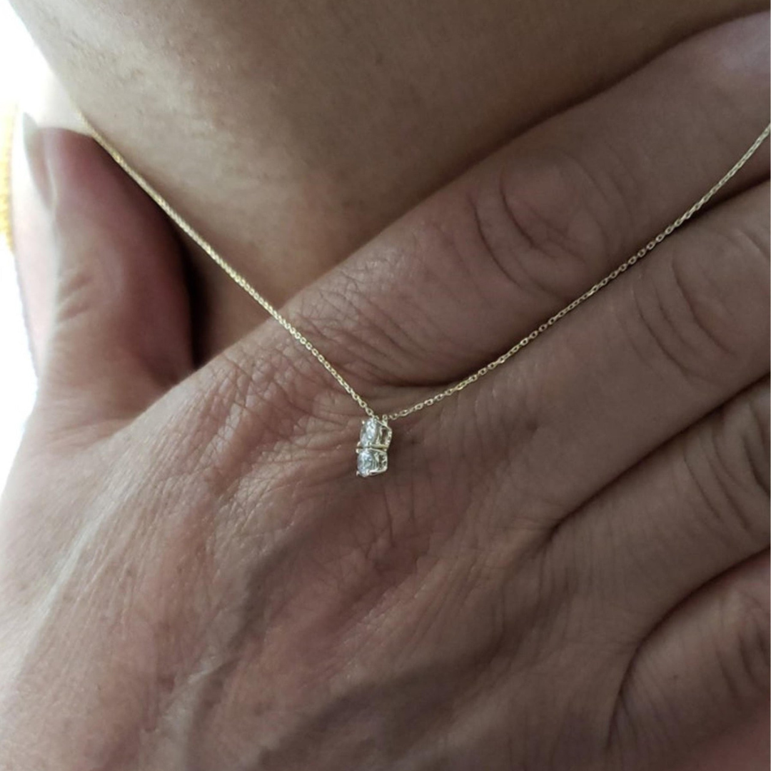 Moissanite 1.60 CT Round Diamond Necklace