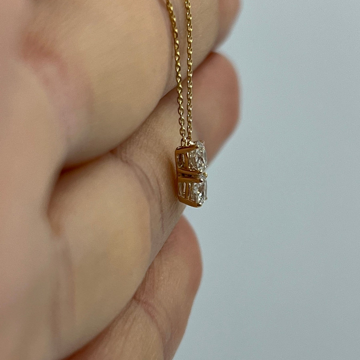 Moissanite 1.60 CT Round Diamond Necklace