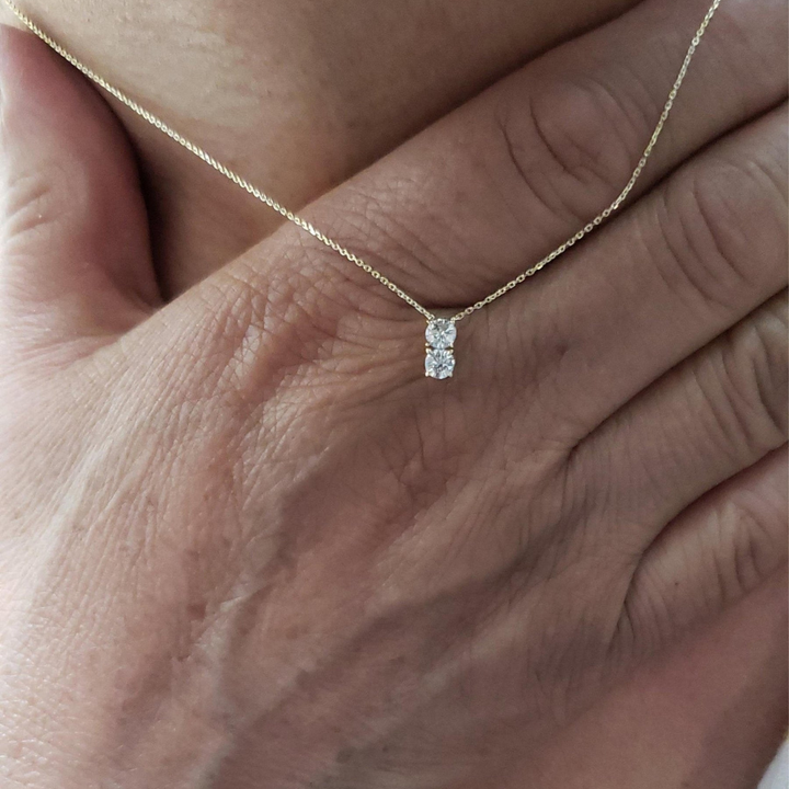 Moissanite 1.60 CT Round Diamond Necklace