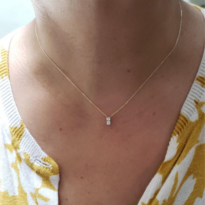 Moissanite 1.60 CT Round Diamond Necklace