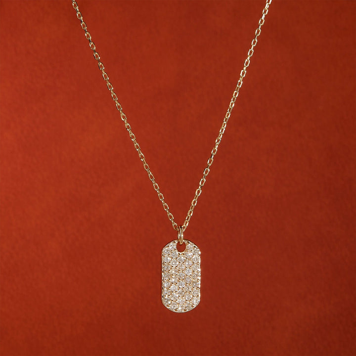 Moissanite 0.60 CT Round Diamond Art Deco Necklace