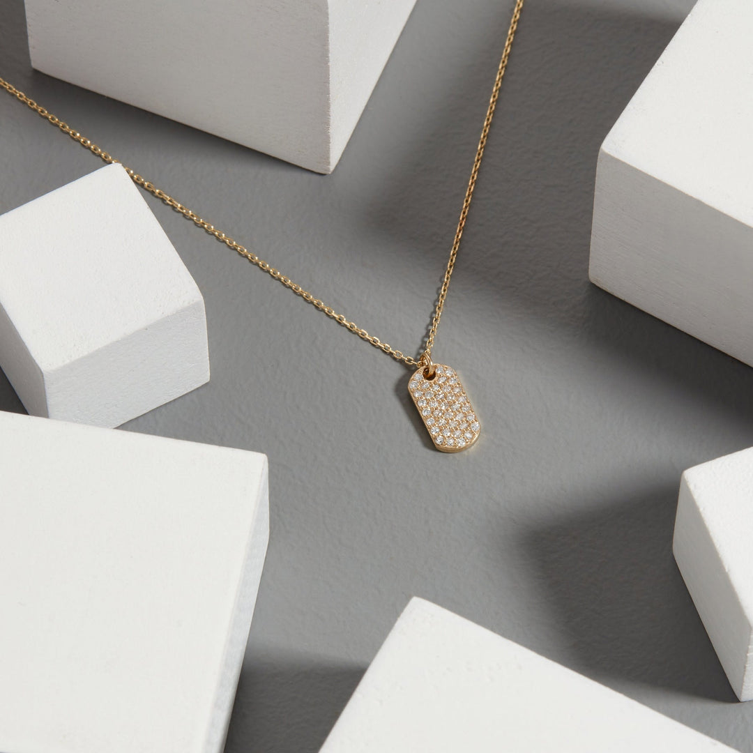 Moissanite 0.60 CT Round Diamond Art Deco Necklace