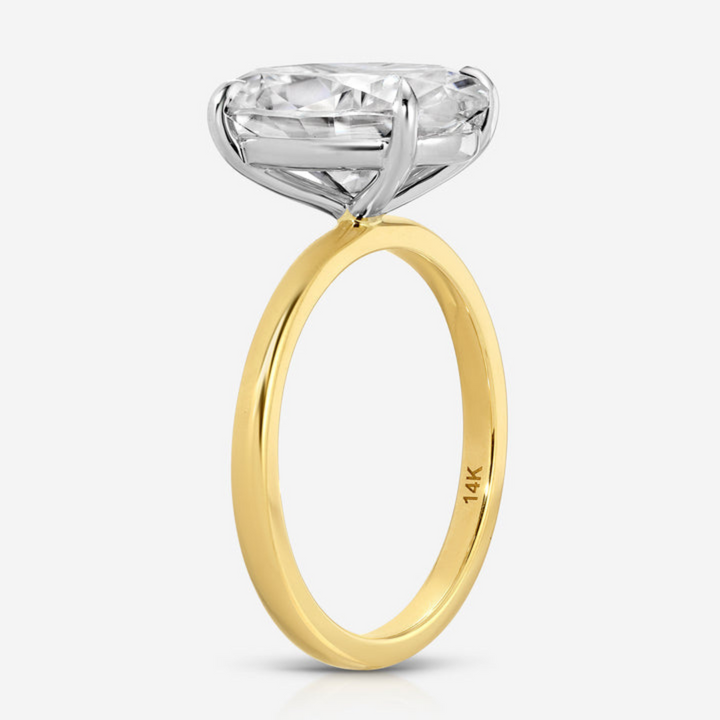 Moissanite 6.70 CT Oval Cut Diamond Art Deco Wedding Ring