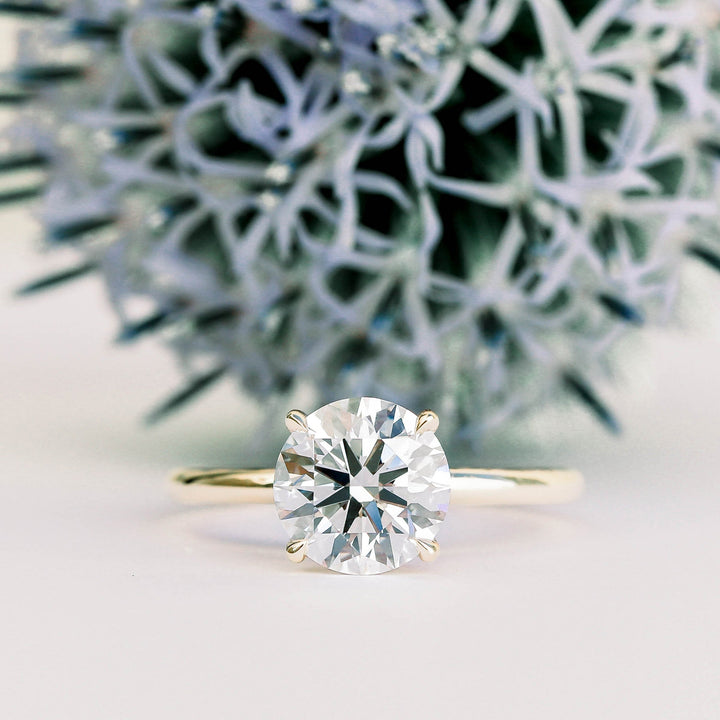 Moissanite 1.82 CT Round Cut Diamond Art Deco Anniversary Ring