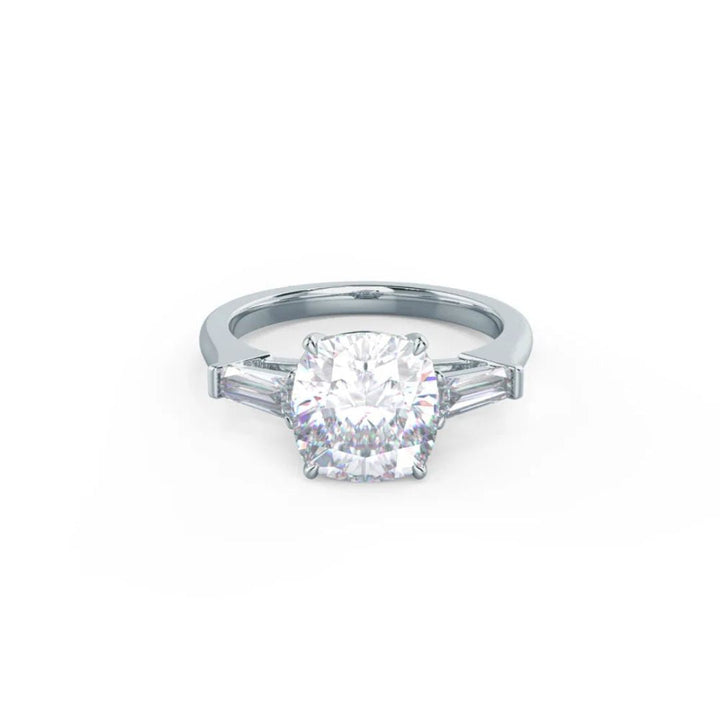 Moissanite 4.60 CT Cushion Cut Diamond Minimalist Handmade Ring