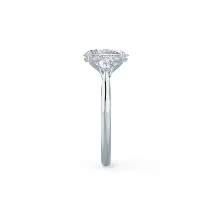 Moissanite 4.58 CT Oval Cut Diamond Victorian Wedding Ring