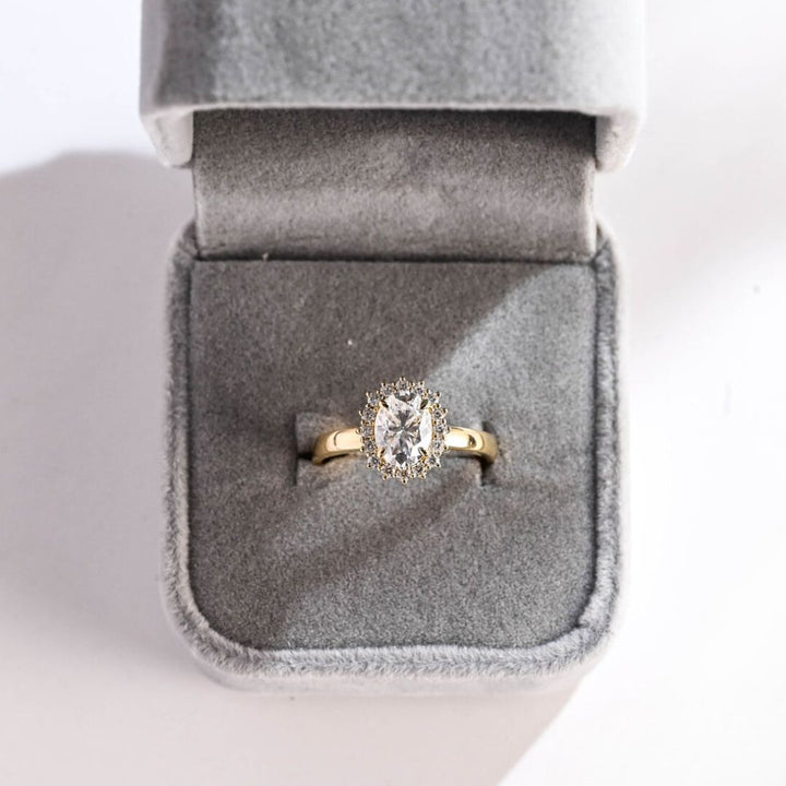 Moissanite 4.52 CT Oval Diamond Art Deco Wedding Ring