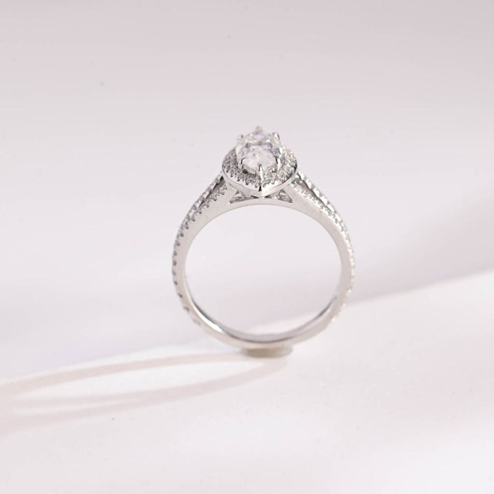 Moissanite 3.87 CT Marquise Cut Diamond Gothic Wedding Ring