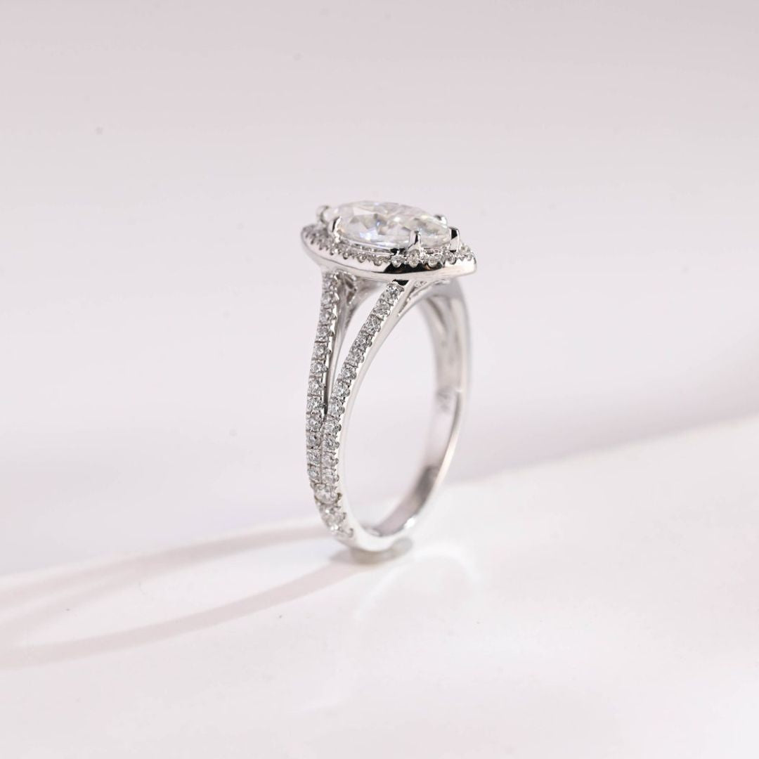 Moissanite 3.87 CT Marquise Cut Diamond Gothic Wedding Ring