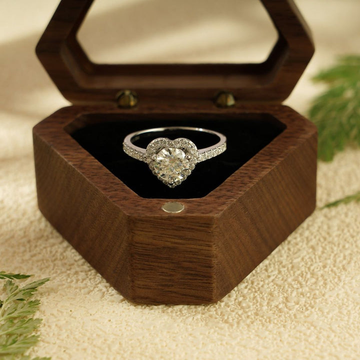 Moissanite 3.57 CT Round Cut Diamond Art Deco Engagement Ring