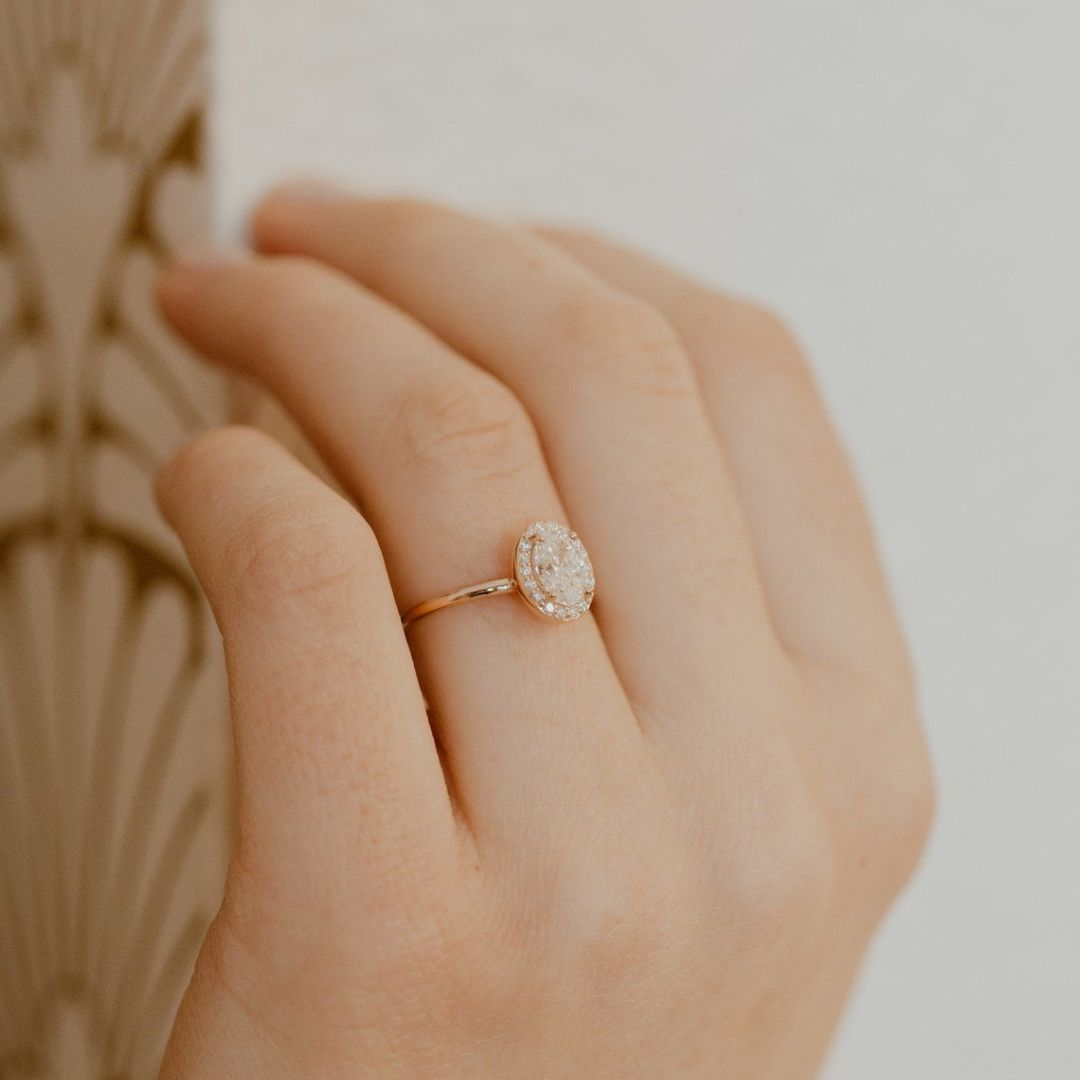 Moissanite 3.25 CT Oval Cut Diamond Victorian Engagement Ring