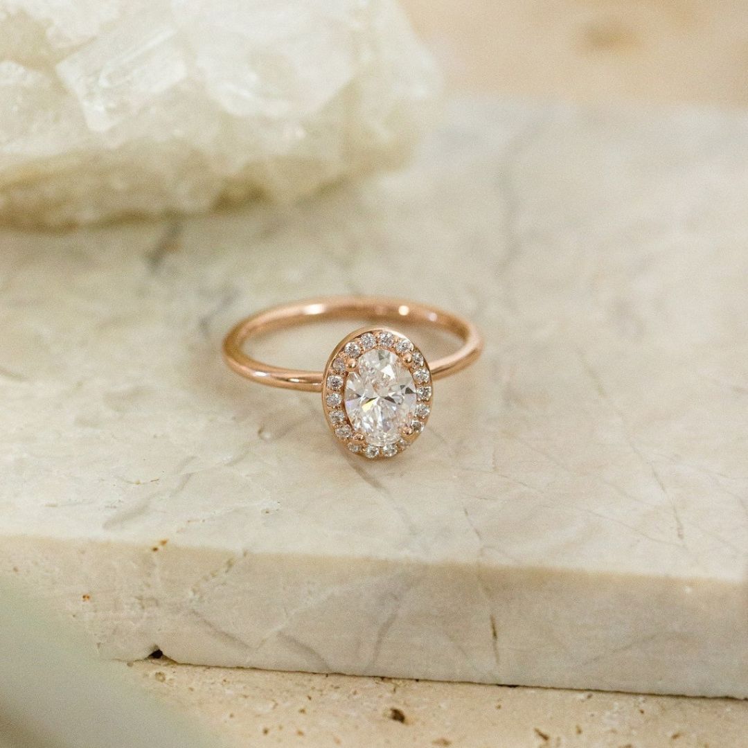 Moissanite 3.25 CT Oval Cut Diamond Victorian Engagement Ring