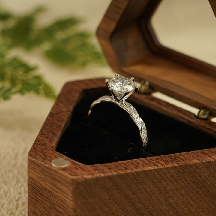 Moissanite 2.91 CT Round Cut Diamond Boho & Hippie Anniversary Ring