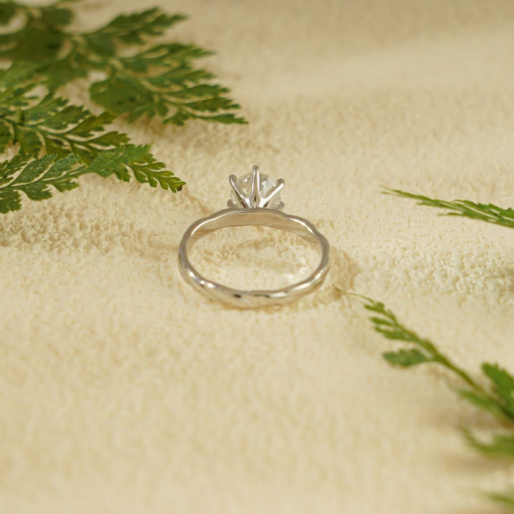 Moissanite 2.91 CT Round Cut Diamond Boho & Hippie Anniversary Ring